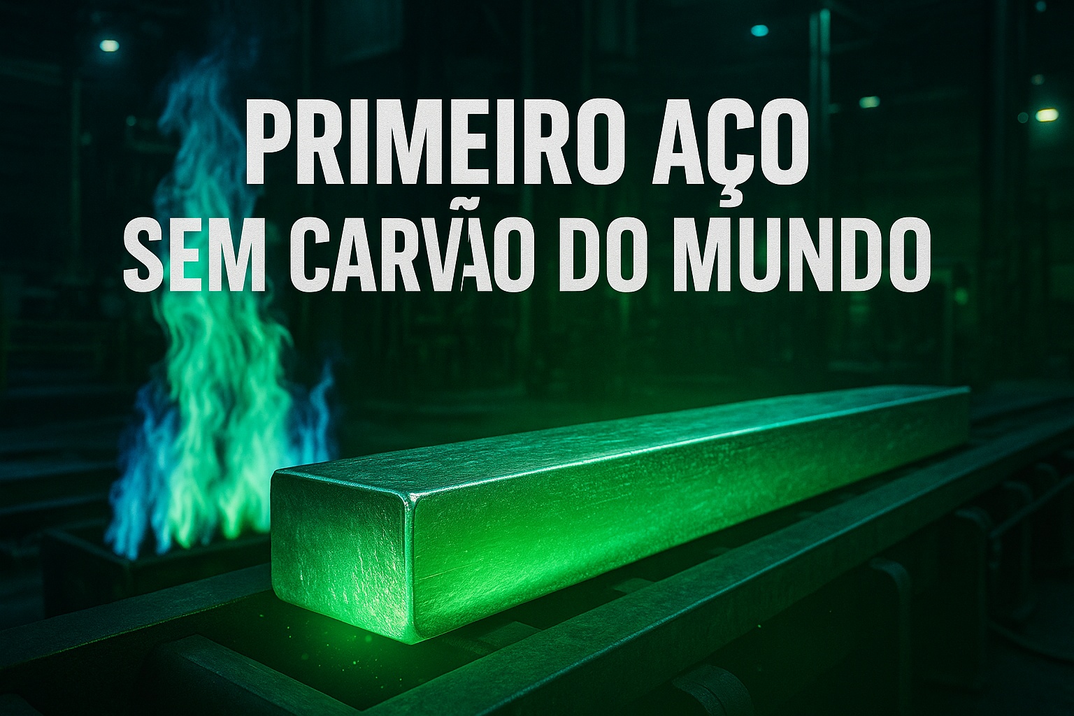 Foi desenvolvido o primeiro aço do mundo produzido sem carvão, forjado com hidrogênio verde e capaz de reduzir milhões de toneladas de CO₂