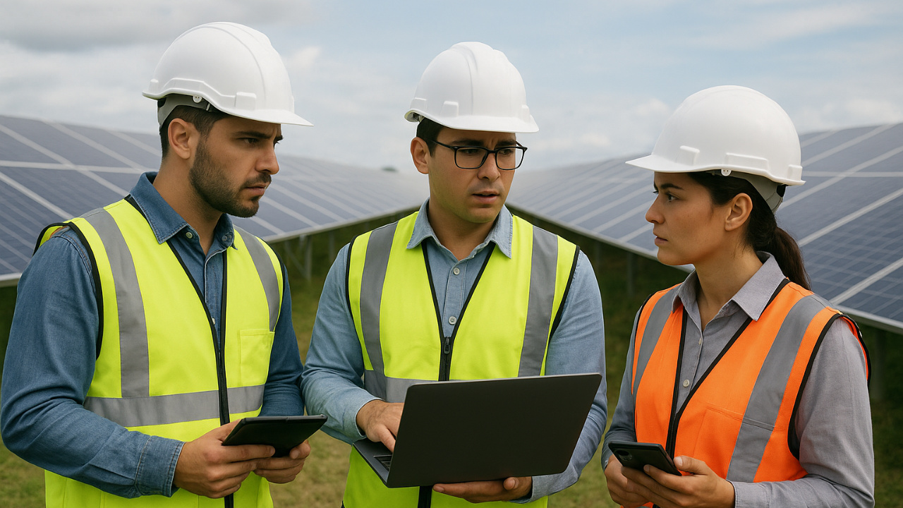A Inteligência Artificial está transformando a operação de usinas solares no Brasil. Tecnologias como gêmeos digitais e análise preditiva aumentam a eficiência, reduzem custos e garantem confiabilidade na geração de energia. Fonte: gerado por Inteligência Artificial