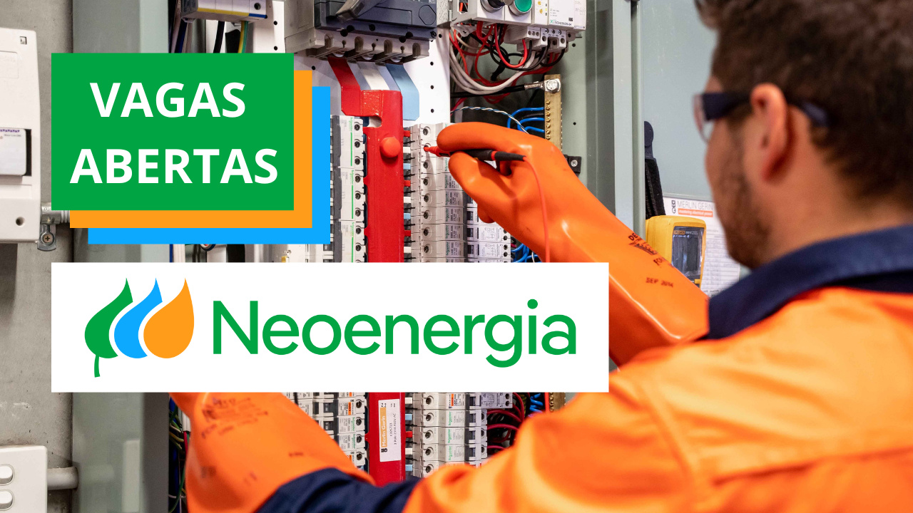 A Neoenergia abriu novas vagas de emprego em cidades brasileiras como Salvador, Recife, Campinas, Caicó e outras. Confira os cargos, requisitos, benefícios e saiba como se candidatar online. Fonte: Canva