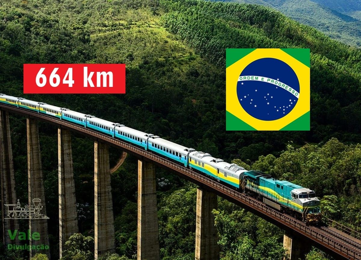 Explore a viagem de trem diária mais longa do Brasil, com 664 km entre Belo Horizonte e Vitória e vistas incríveis pelo caminho