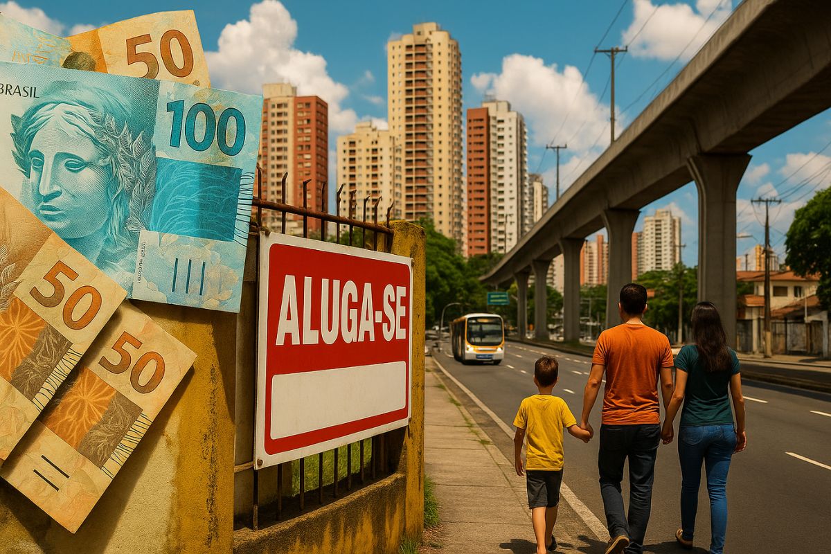 As cidades brasileiras enfrentam aluguel alto que pressiona famílias, redefine moradia e empurra moradores para bairros vizinhos mais acessíveis.