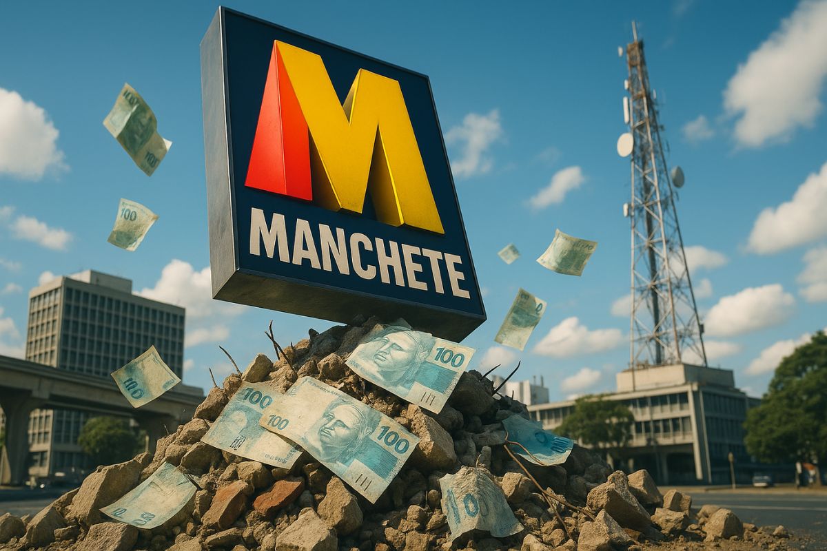 A ascensão e queda da Rede Manchete: a emissora que desafiou a Globo, mudou a televisão brasileira e sucumbiu sob dívidas milionárias.