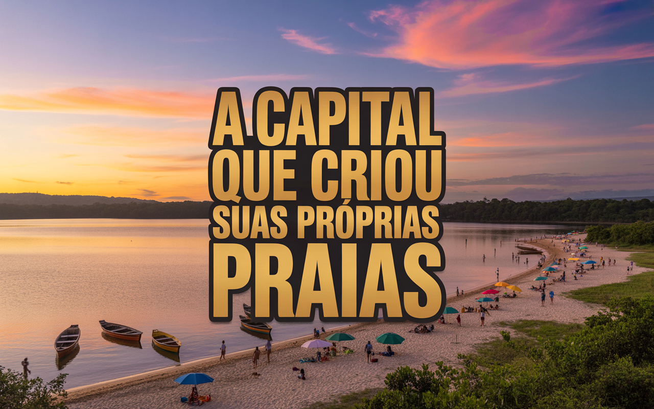 A capital que criou suas próprias praias no meio do cerrado - uma cidade jovem com lago artificial, pôr do sol dourado e vida de balneário em plena região central do Brasil