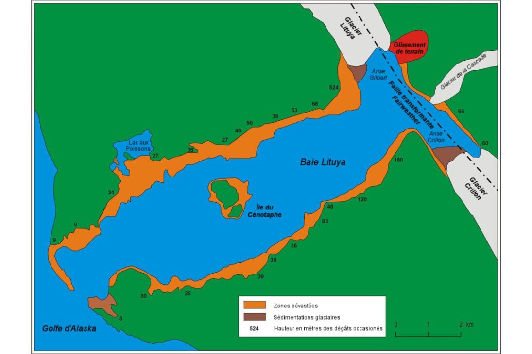 La mayor ola jamás registrada no fue en el océano, sino en un lago en Alaska, y alcanzó la altura de un edificio de 170 pisos tras un deslizamiento de tierra