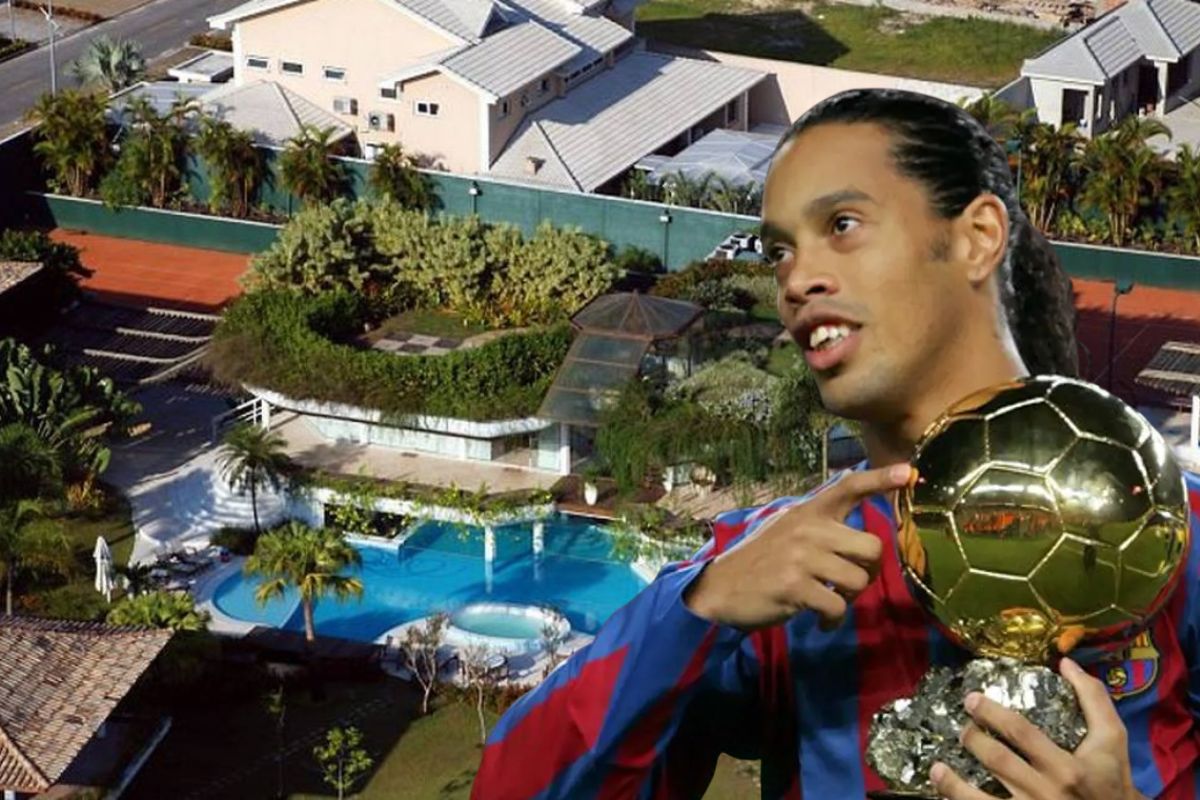 A mansão de Ronaldinho Gaúcho na Barra da Tijuca, avaliada em milhões, impressiona com piscina dupla e estrutura de luxo rara no mercado carioca.