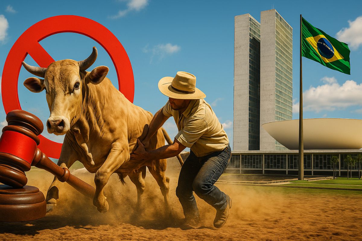 A vaquejada, proibida pelo STF por crueldade animal, foi legalizada pelo Congresso Nacional por meio de uma Emenda Constitucional histórica.