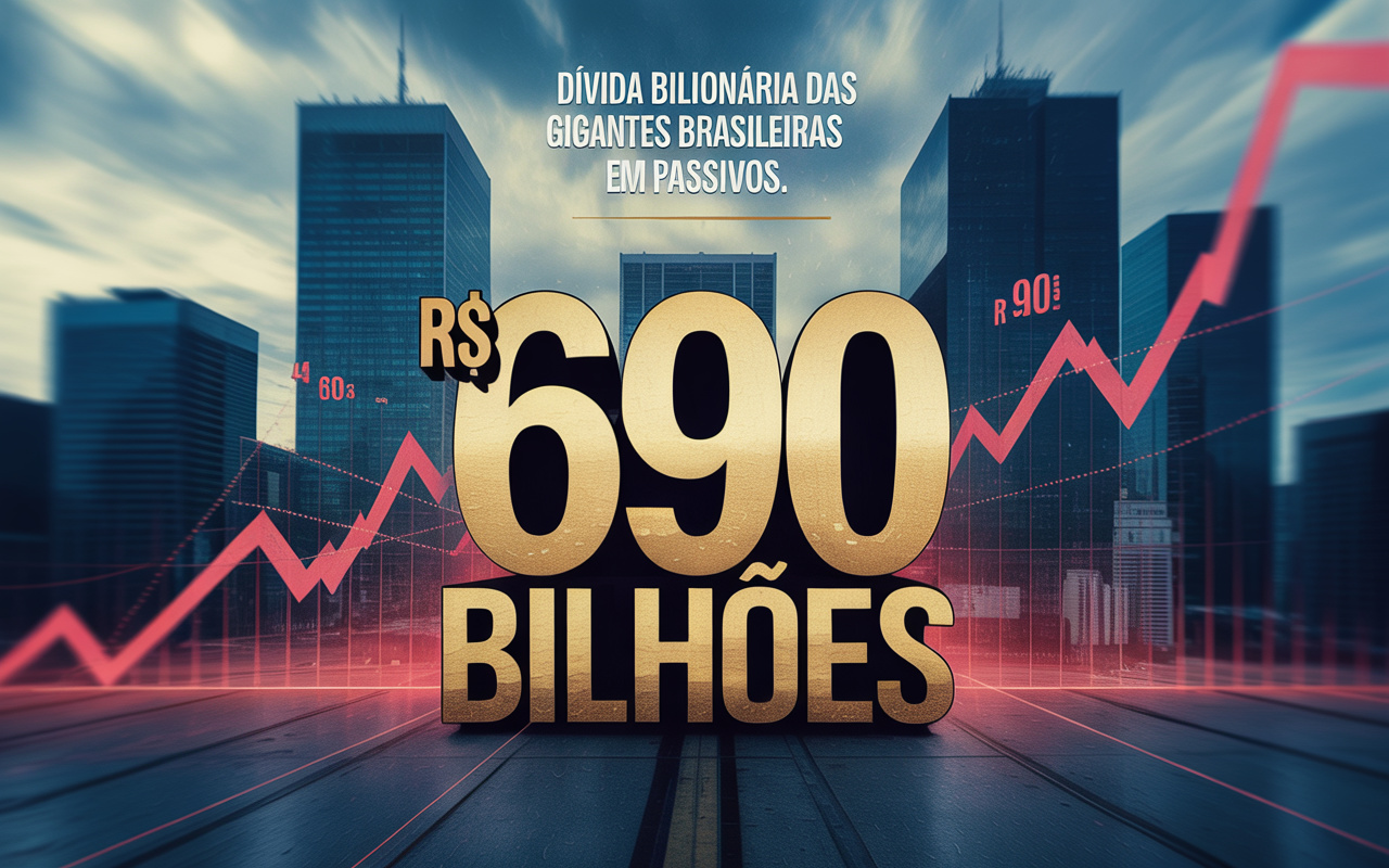 As cinco empresas mais endividadas do Brasil somam R$ 690 bilhões em passivos, montante maior que o PIB de nações inteiras