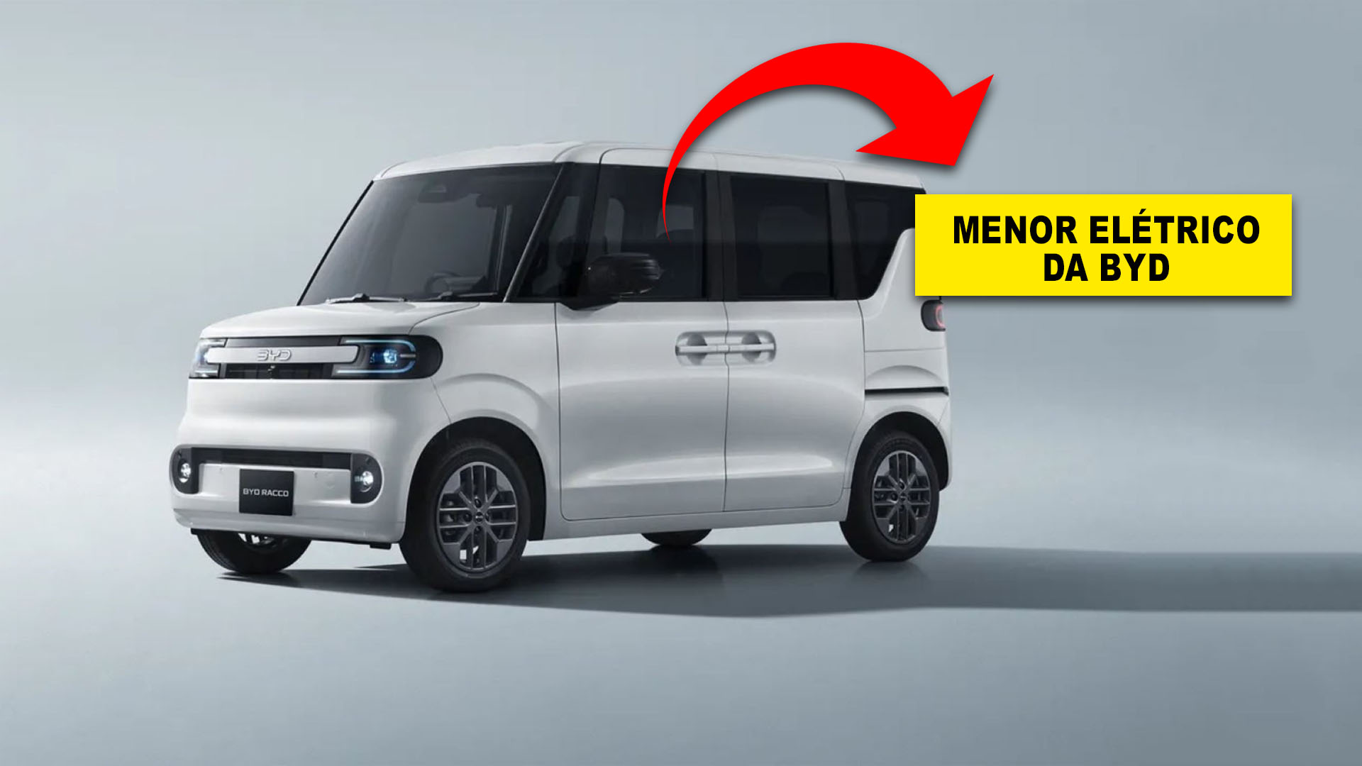 BYD apresenta seu menor carro elétrico e declara autonomia de 180 km com bateria que aceita recarga rápida DC de até 100 kW