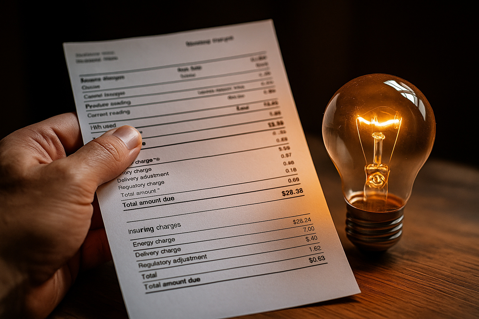Torres de energia e painéis solares ao entardecer simbolizando o aumento das tarifas de luz e o alerta da Aneel sobre o sistema elétrico brasileiro