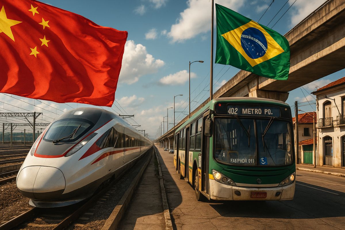 China construiu em 15 anos a maior malha ferroviária de alta velocidade do planeta, enquanto o Brasil ainda não possui um trem-bala, revelando diferenças profundas no planejamento e nas escolhas de transporte