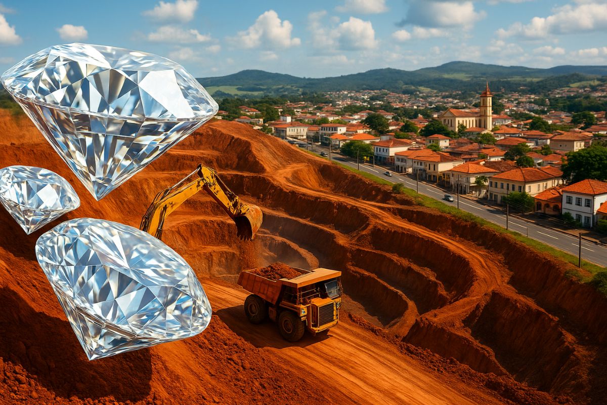 Coromandel, em Minas Gerais, destaca-se pela mineração de diamantes e pelo PIB superior à capital, símbolo de prosperidade no interior do Brasil.