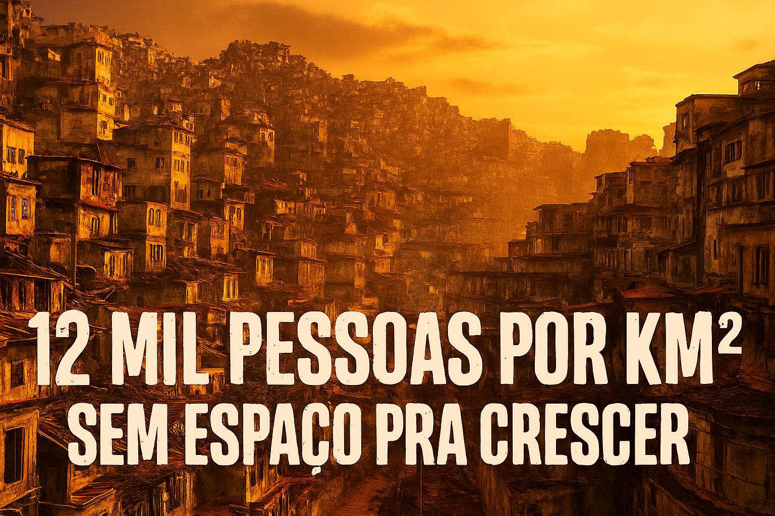 Com 12 mil pessoas amontoadas por quilômetro quadrado, esta cidade brasileira cresceu entre morros, becos e vielas, já ultrapassa a densidade de países como Cingapura, Índia, Bangladesh, Japão e Coreia do Sul