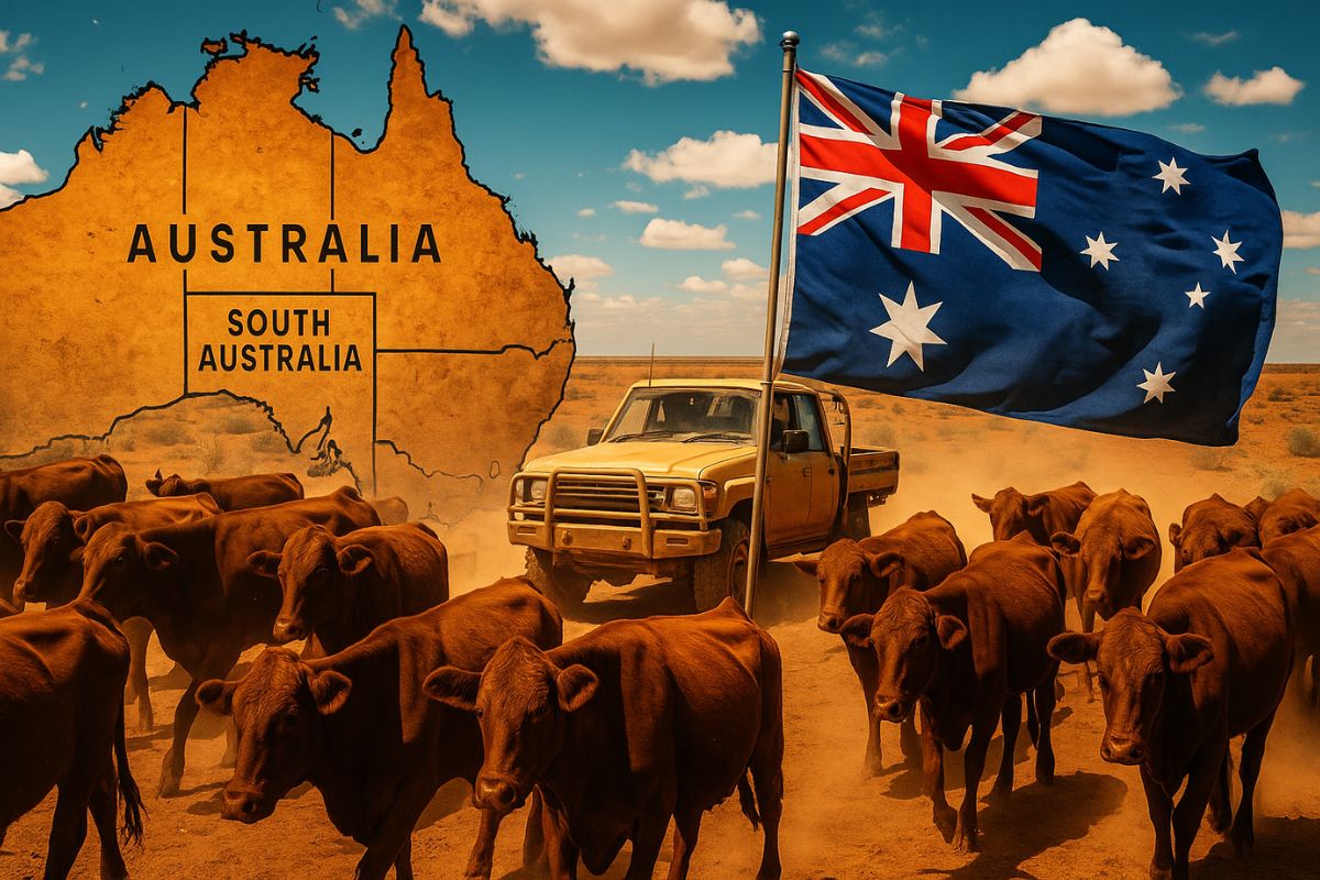 A Clifton Hills Station, na Austrália Meridional, é um exemplo extremo de pecuária extensiva que transforma o deserto australiano em pasto fértil graças às cheias do rio Diamantina, revelando como a produção rural pode depender dos ciclos naturais em regiões áridas.