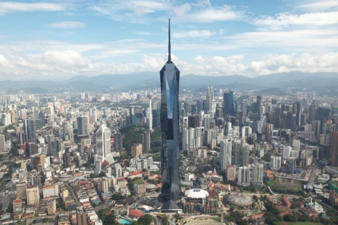 Con 678,9 metros, el segundo edificio más alto del mundo, un ícono de 118 pisos que redefinió el horizonte de Malasia en 2023