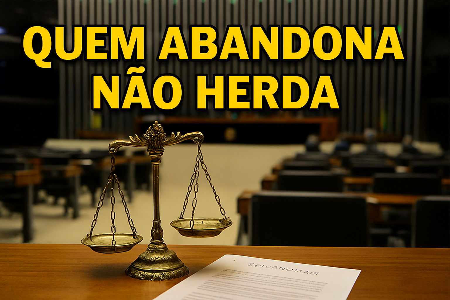 “Quem abandona não herda”: Congresso analisa lei que pode excluir pais que nunca criaram os filhos do direito à herança e transformar o Código Civil em 2025