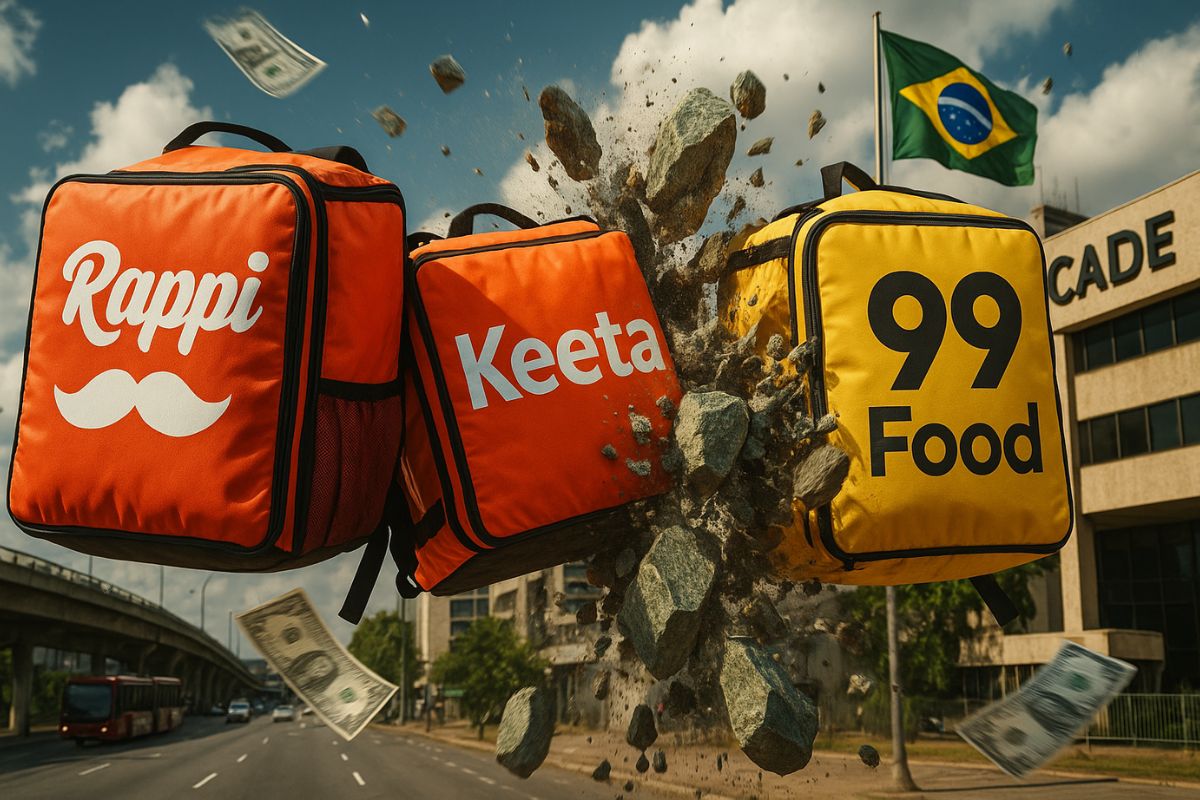 Nova ofensiva no mercado de delivery: Rappi acusa 99Food de repetir prática que derrubou iFood no Cade e pede investigação urgente