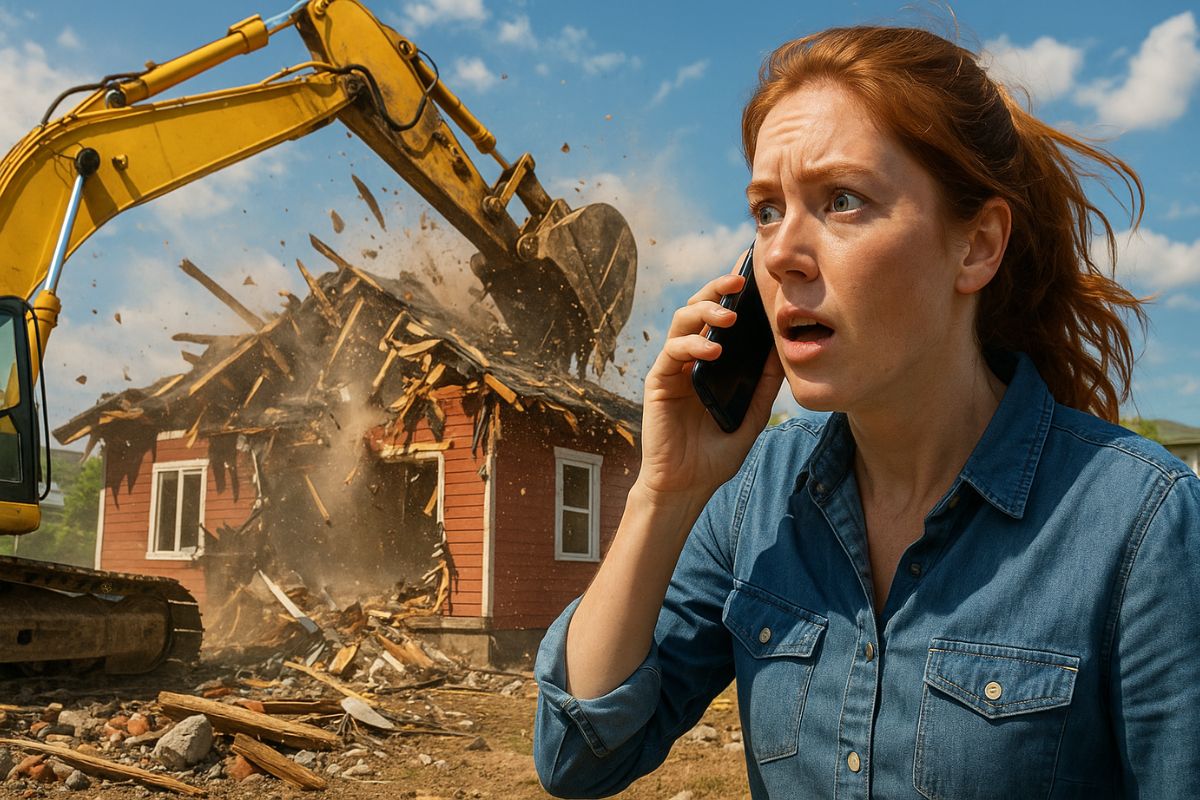 Em Atlanta, uma empresa de demolição comete um erro grave ao destruir a casa da proprietária errada, gerando indignação e processo judicial.