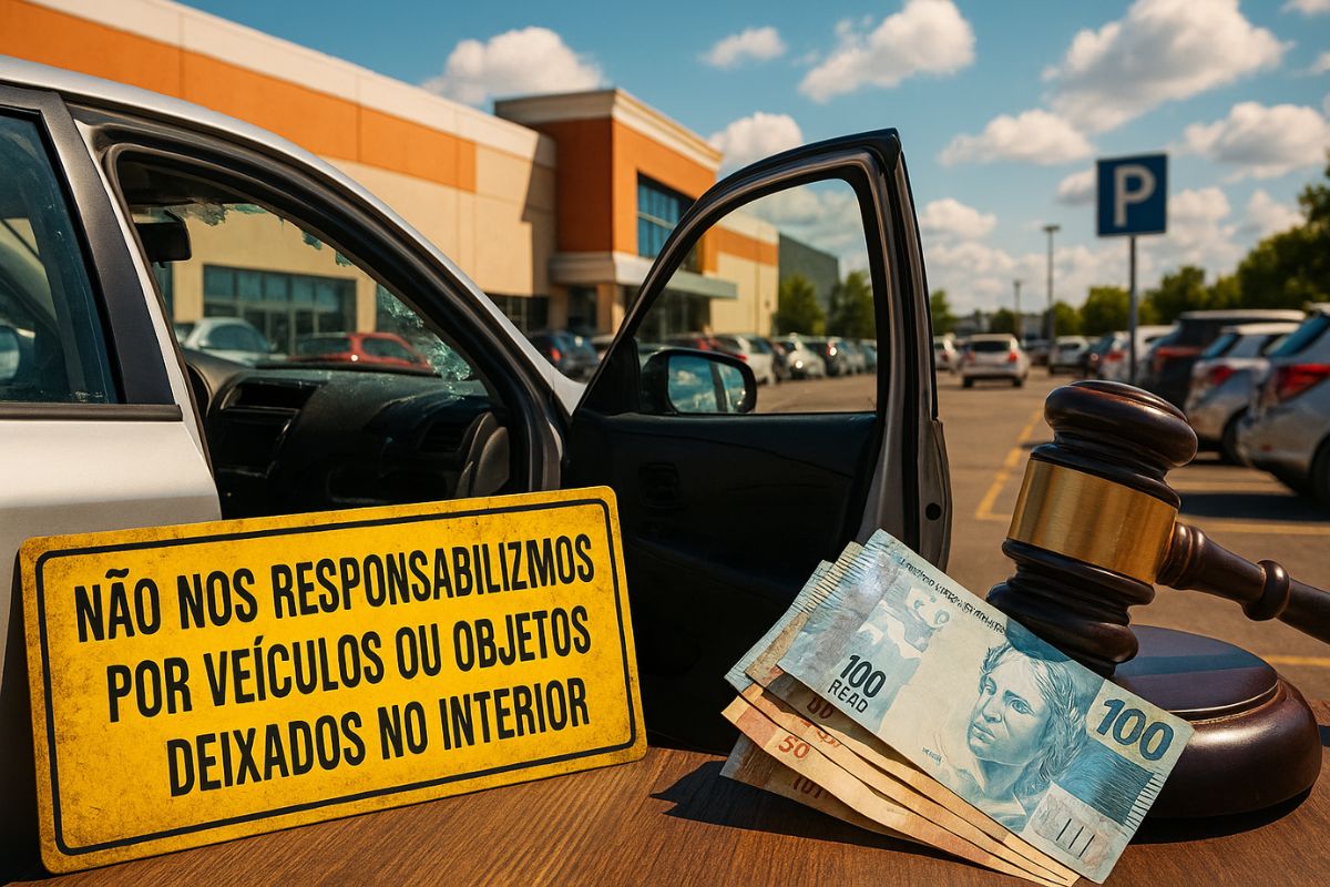 Poucos motoristas sabem que, ao deixar o carro em estacionamento pago ou gratuito, o local vira legalmente responsável por qualquer furto ou dano