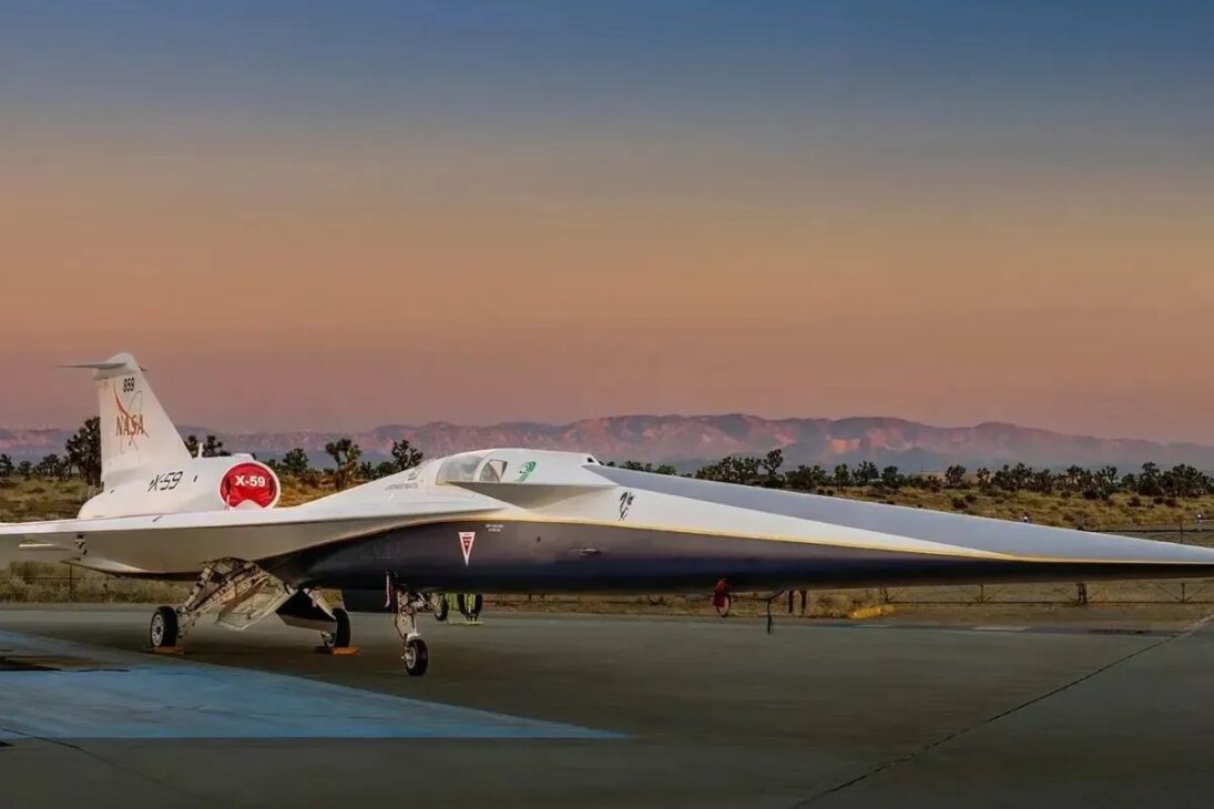 Este es el avión más avanzado del mundo: el X-59 de la NASA promete romper la barrera del sonido sin el estruendo que asustó a generaciones