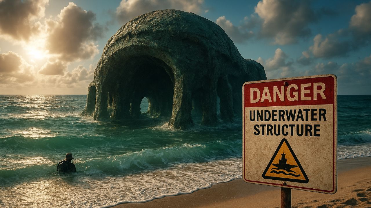 Estrutura subaquática misteriosa no mar da Flórida fecha praia em 2 dias, quebra equipamentos de busca e some do mapa misteriosamente