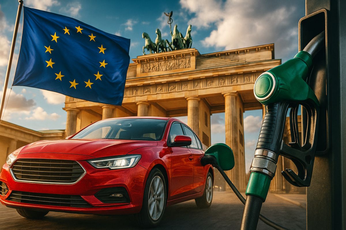 Europa antecipa revisão dos carros a gasolina e diesel, avaliando combustíveis sintéticos e biocombustíveis sob a neutralidade tecnológica.