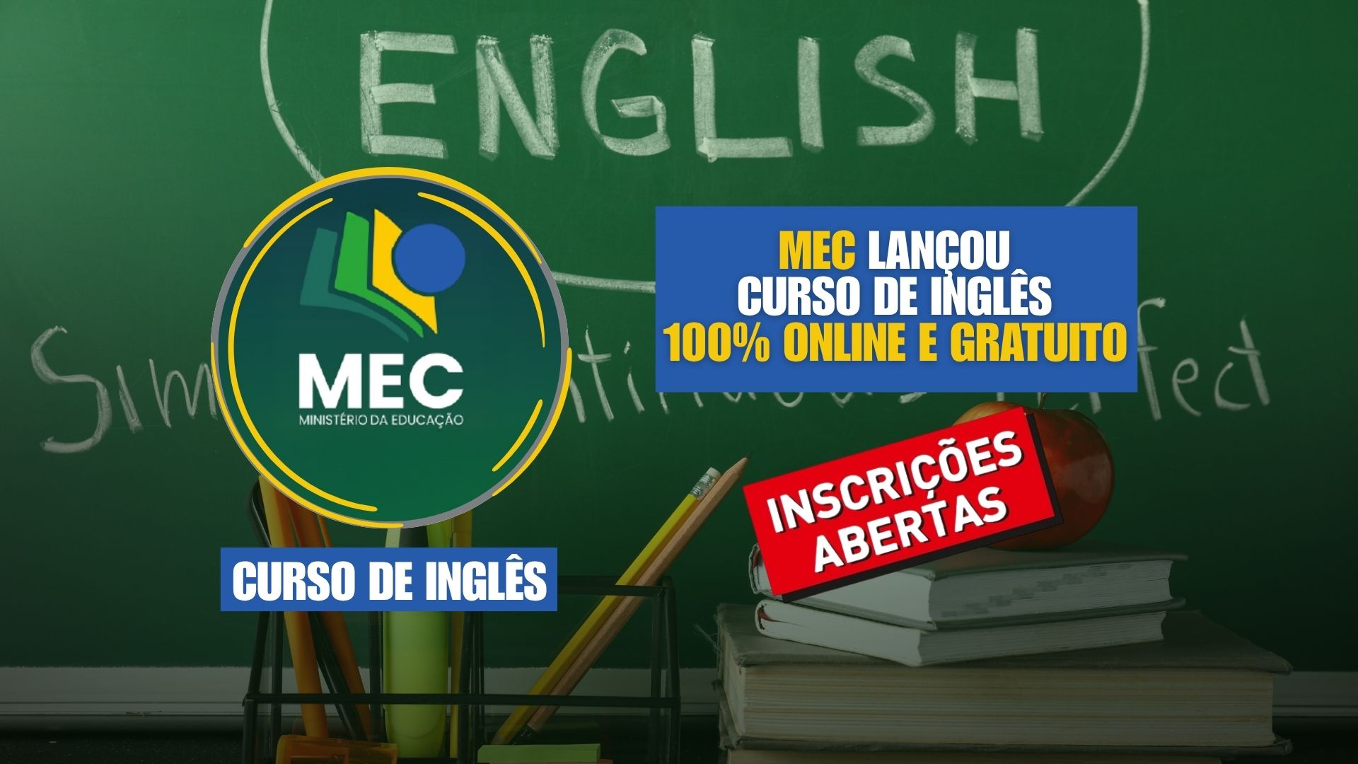 MEC oferece cursos gratuitos de inglês online com certificado pelo IFRS. Inscreva-se na plataforma Aprenda Mais e aprenda do básico ao avançado.