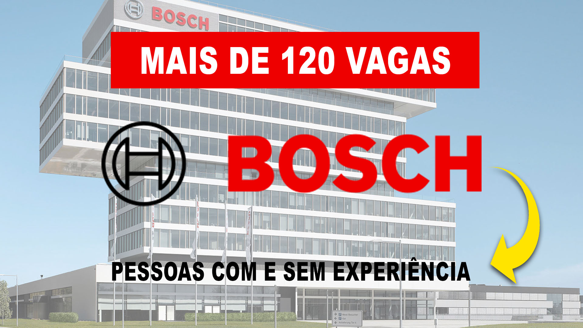 Grupo Bosch abre processo seletivo com mais de 120 vagas para candidatos com e sem experiência em várias cidades do Brasil