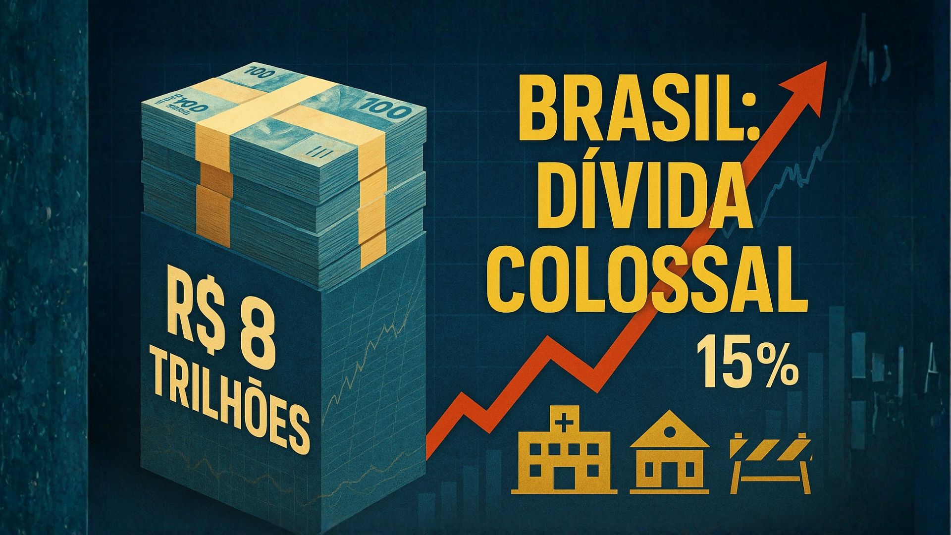 Dívida pública brasileira ultrapassa R$ 8 trilhões e pressiona juros, encarece crédito e reduz investimentos em saúde e educação.