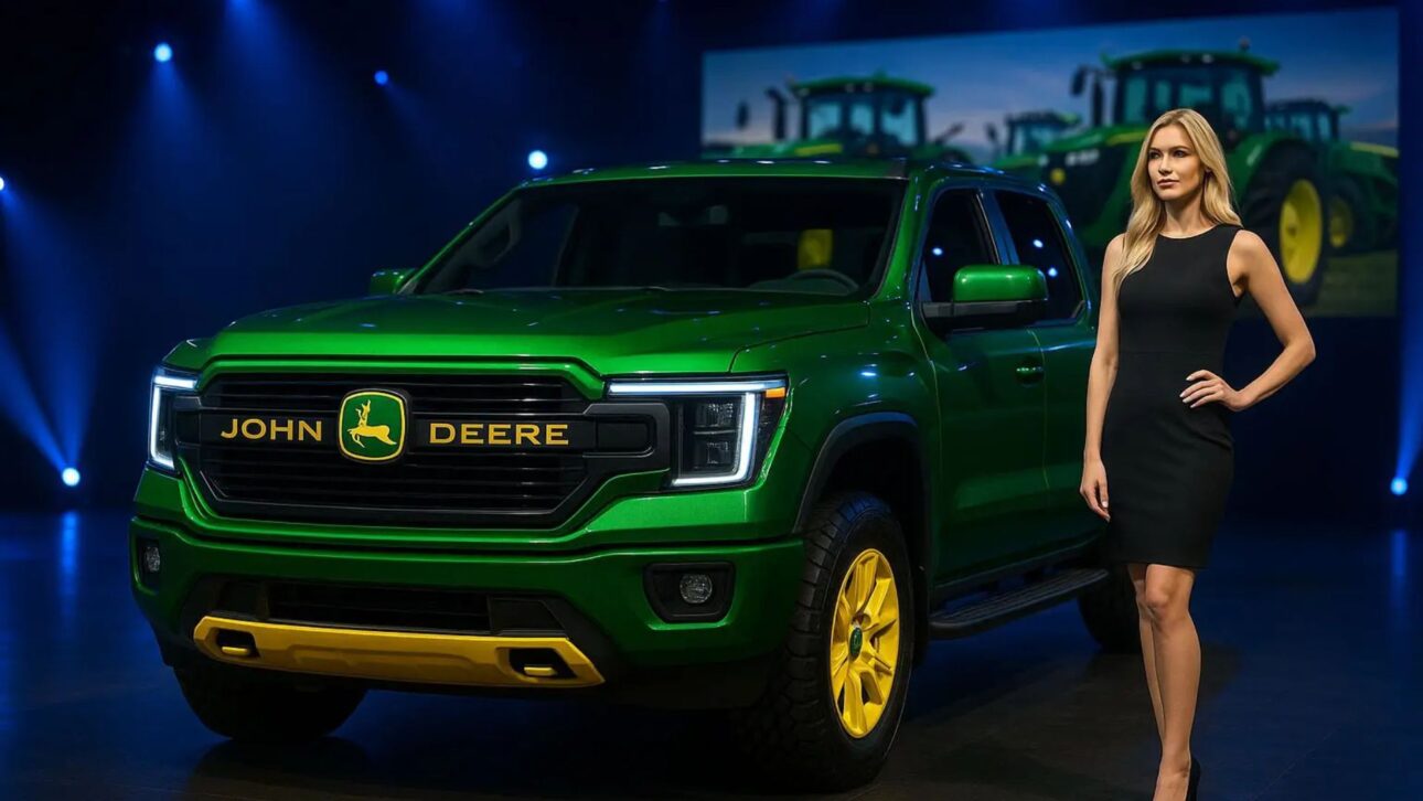 Pick-up concepto de John Deere une robustez de tractor, tracción 4x4 y confort de lujo, prometiendo revolucionar el mercado brasileño. (Imagen: proyección Compre Rural)