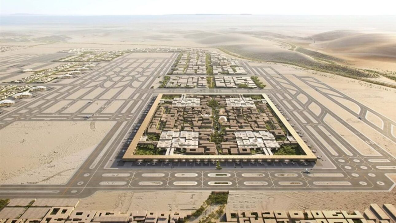 El mayor aeropuerto del mundo en construcción en Riad tendrá seis pistas, ciudad propia y capacidad para 185 millones de pasajeros hasta 2050.
