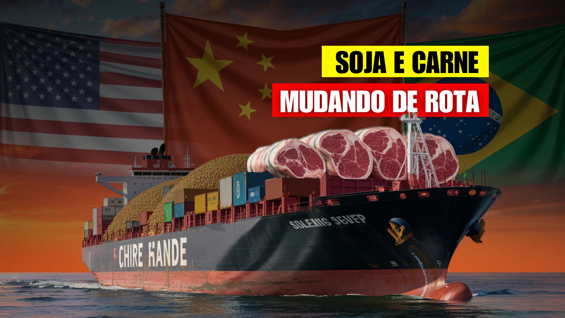 China amplia compras de soja e carne da Argentina e Austrália, reduzindo importações dos EUA e alterando o comércio agrícola global.