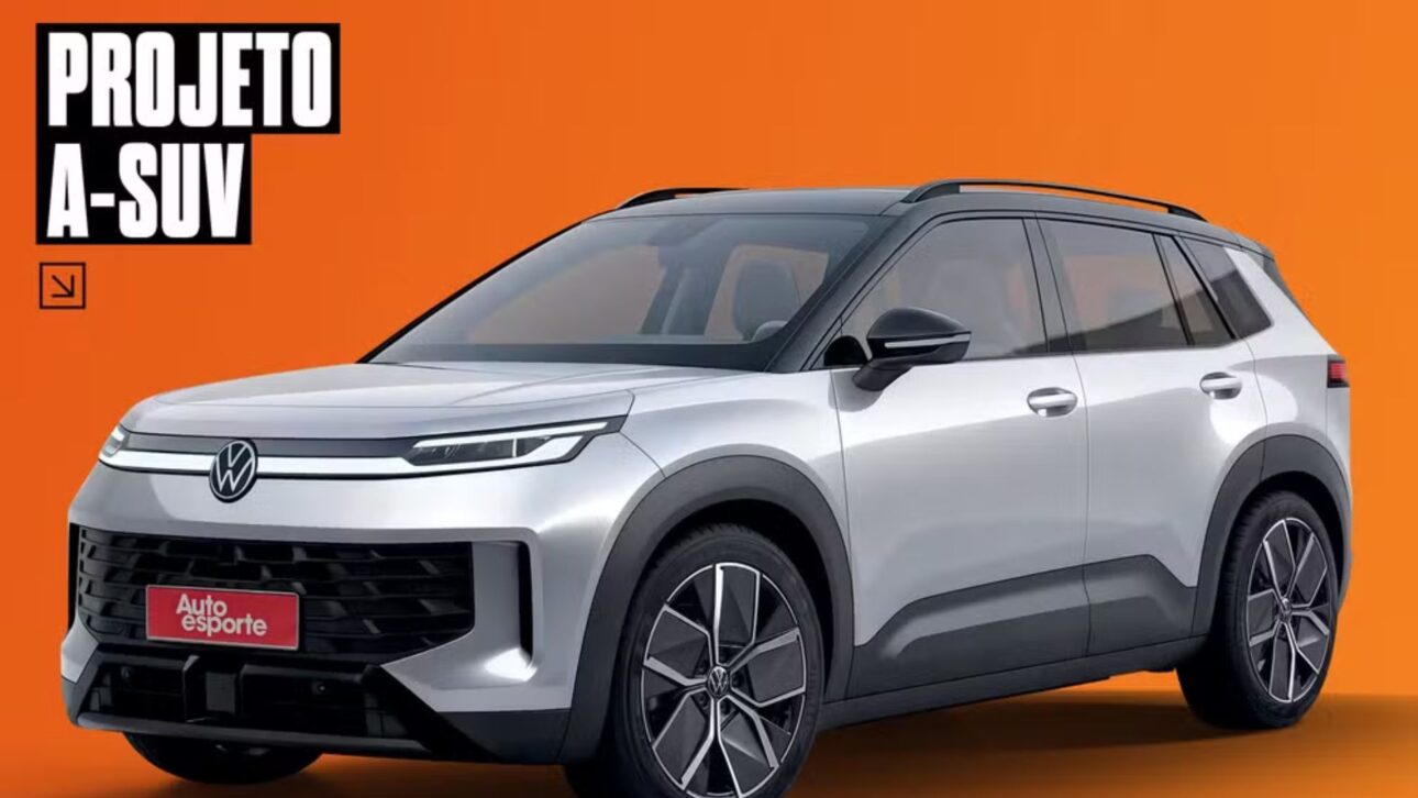 Nuevo Volkswagen T-Cross 2027 Tendrá Motor 1.5 TSI Híbrido, Diseño Inspirado en el ID. Cross y Tecnologías Avanzadas del Golf Europeo. ( Foto: Proyección: João Kleber Amaral/Autoesporte)