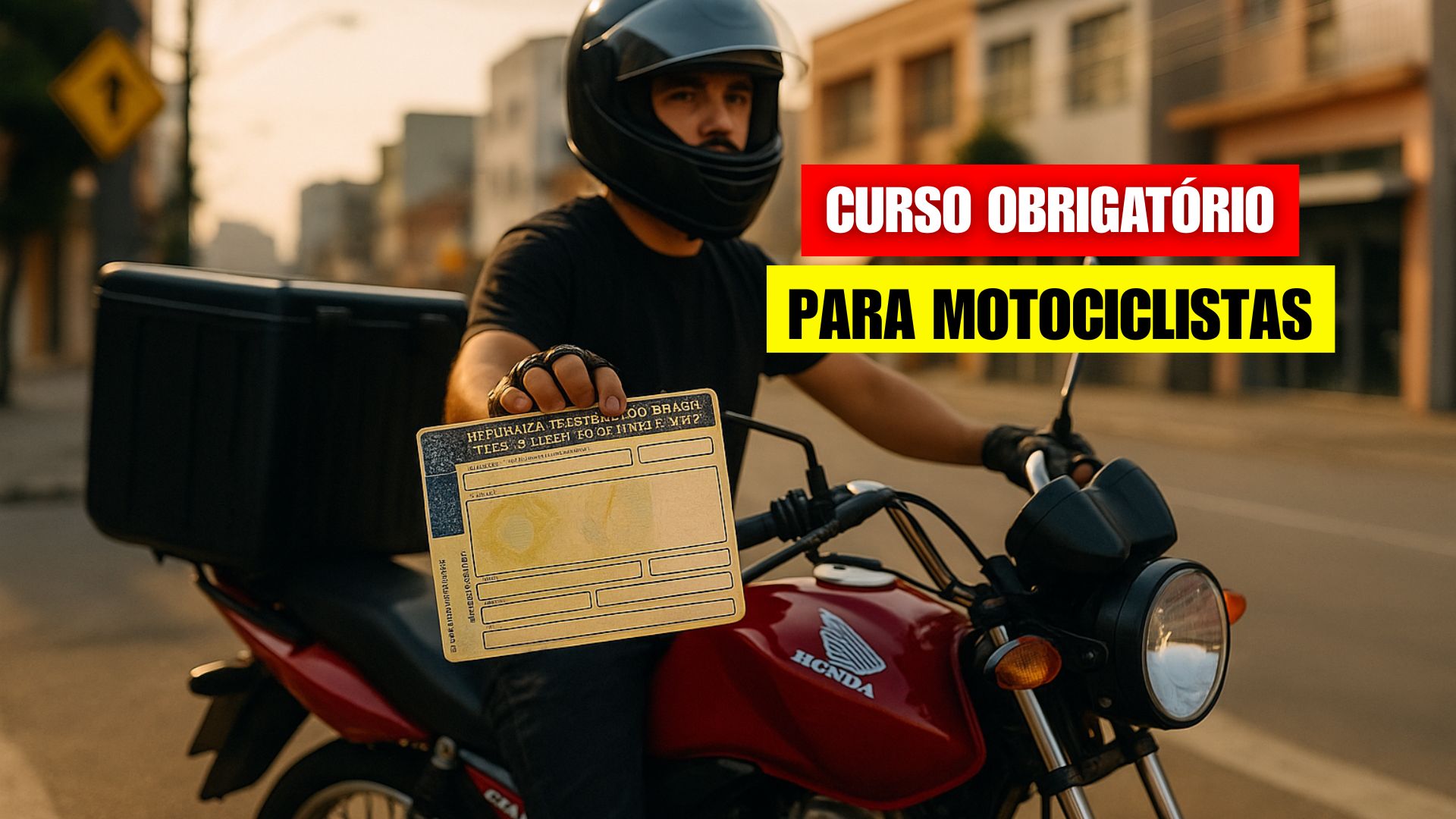 Projeto de lei exige curso online de 20 horas bienal para mototáxi e motofrete, condicionando o alvará à certificação.