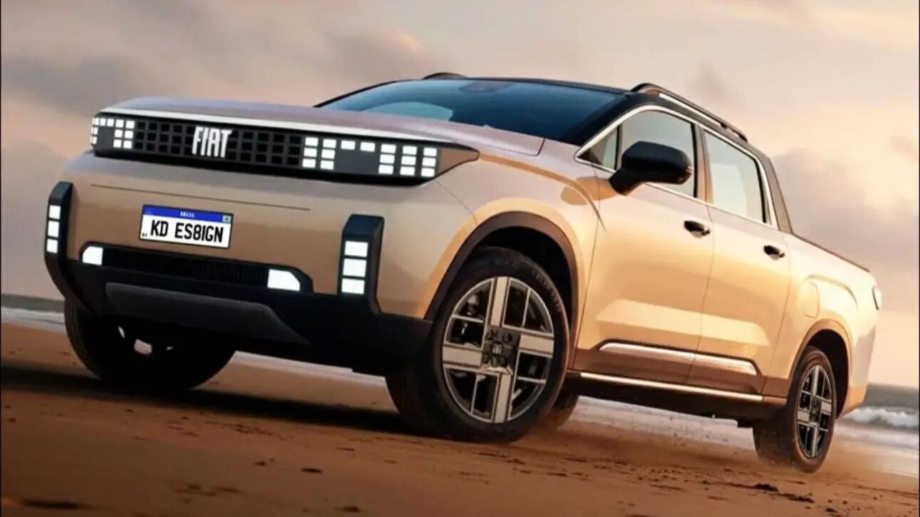 Nueva Fiat Strada 2027 tendrá motor híbrido 1.0 turbo, nuevo diseño inspirado en el Grande Panda y interior totalmente digital.