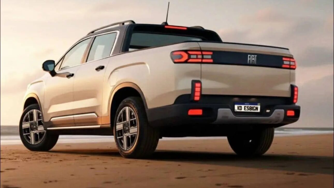 Nueva Fiat Strada 2027 tendrá motor híbrido 1.0 turbo, nuevo diseño inspirado en el Grande Panda y interior totalmente digital.