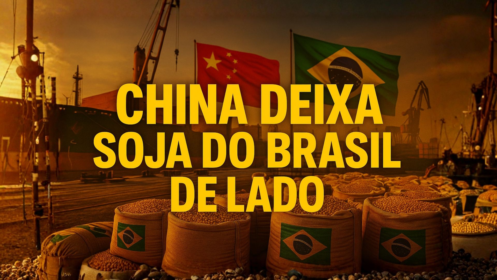 China retarda compras de soja brasileira devido a prêmios elevados e tensão comercial, e pode acionar reservas estatais para cumprir fornecimento imediato.