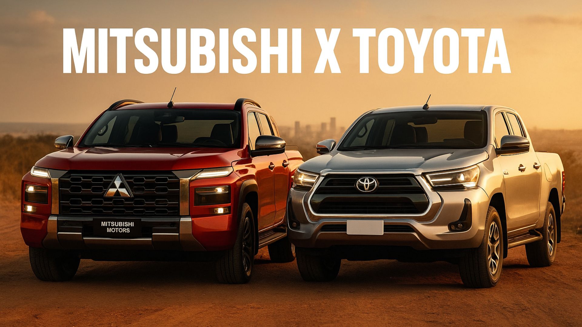 Comparativo entre Mitsubishi Triton HPE-S 2026 e Toyota Hilux SRX 2025 revela força, tecnologia e custo-benefício no segmento de picapes.