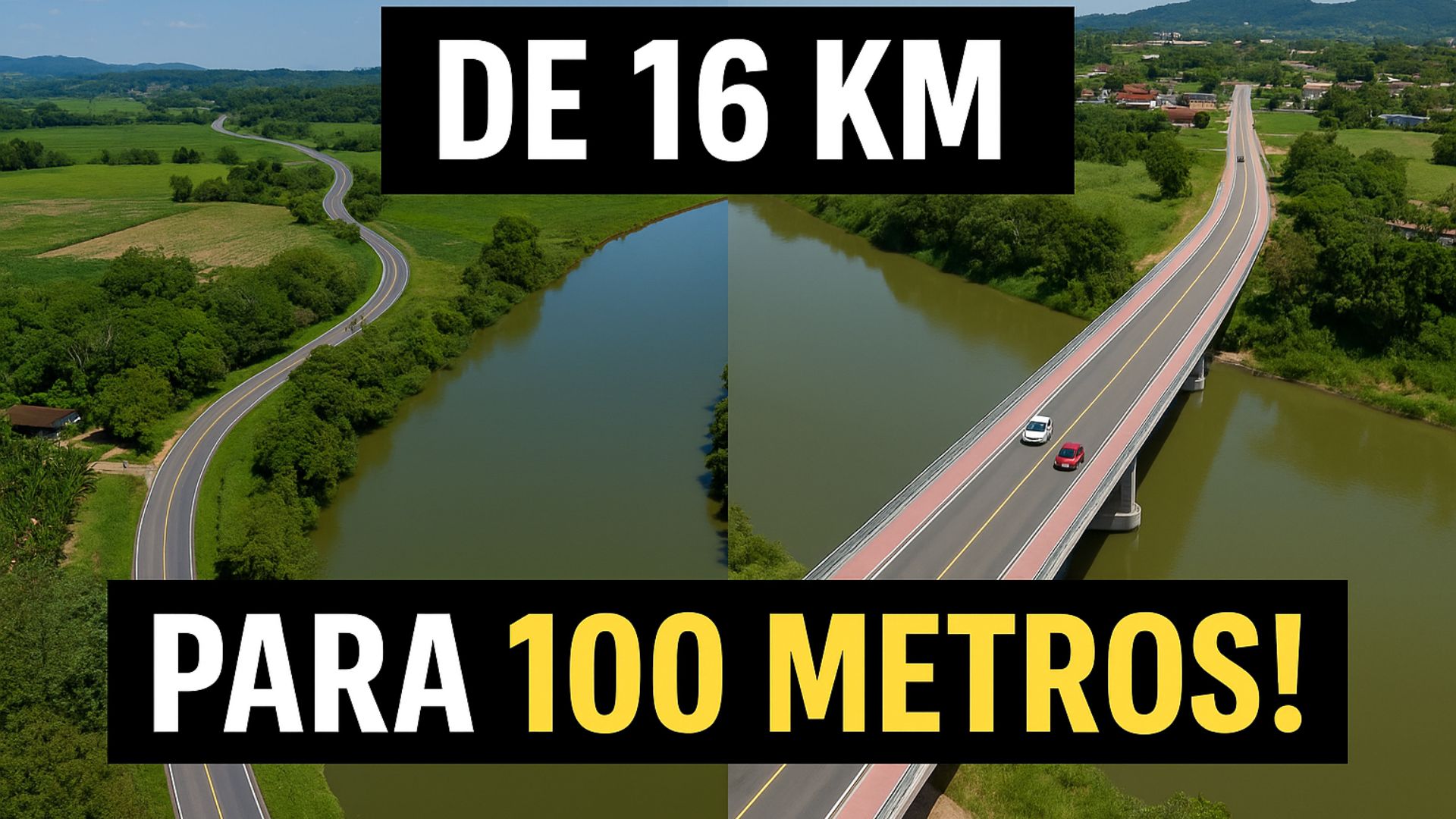 Nova ponte entre Araquari e Guaramirim vai encurtar trajeto de 16 km para 100 m, modernizar o tráfego e impulsionar a economia regional.