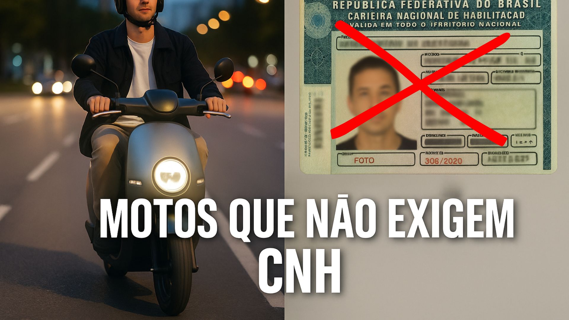 Conheça as motos e scooters até R$ 10 mil que dispensam CNH segundo o Contran 996/2023 e veja quais modelos se enquadram nas regras.
