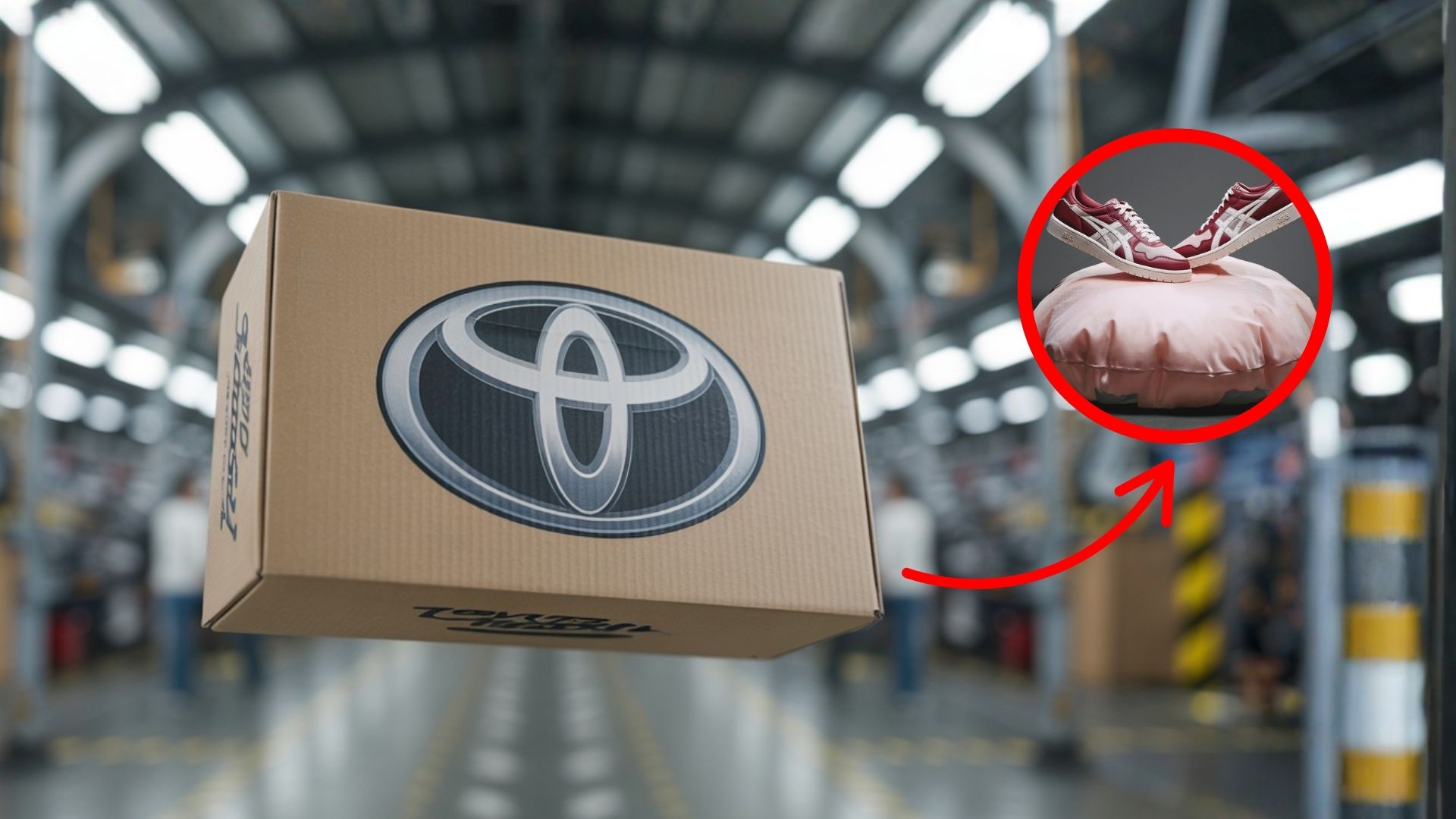 Tênis ASICS Japan S Airbag traz 25% de tecido reutilizado de airbags da Toyota em design retrô. Edição limitada no Brasil.