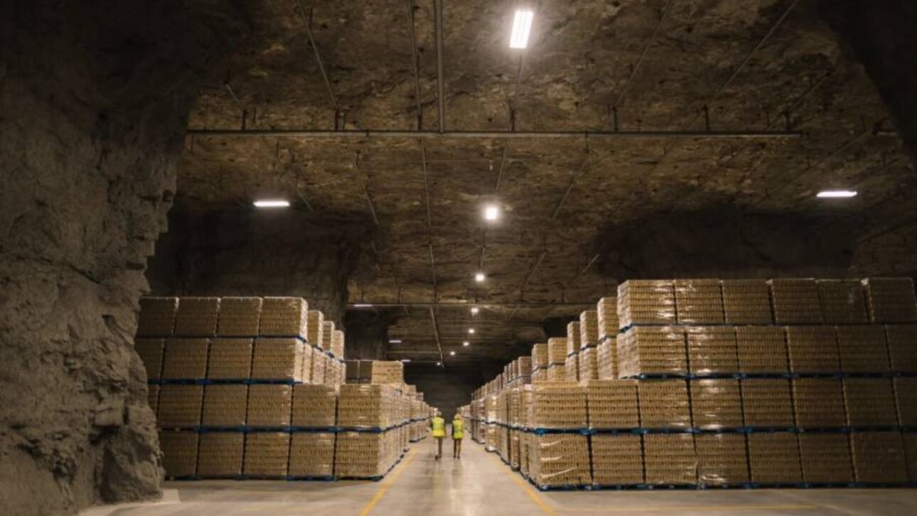 Reserva subterránea de queso en EE. UU. mantiene millones de bloques de queso listos en cavernas de caliza como stock alimentario estratégico. (Imagen: USDA)
