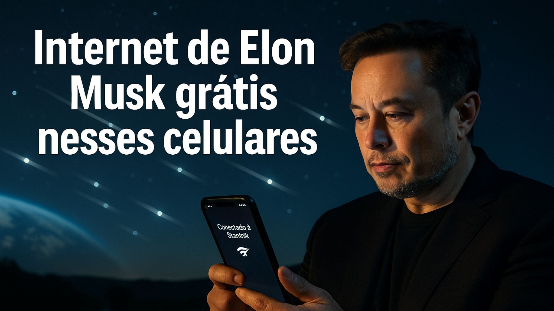 Starlink libera internet via satélite gratuita em celulares compatíveis da Samsung, iPhone e Motorola, ampliando a conexão em áreas sem sinal.