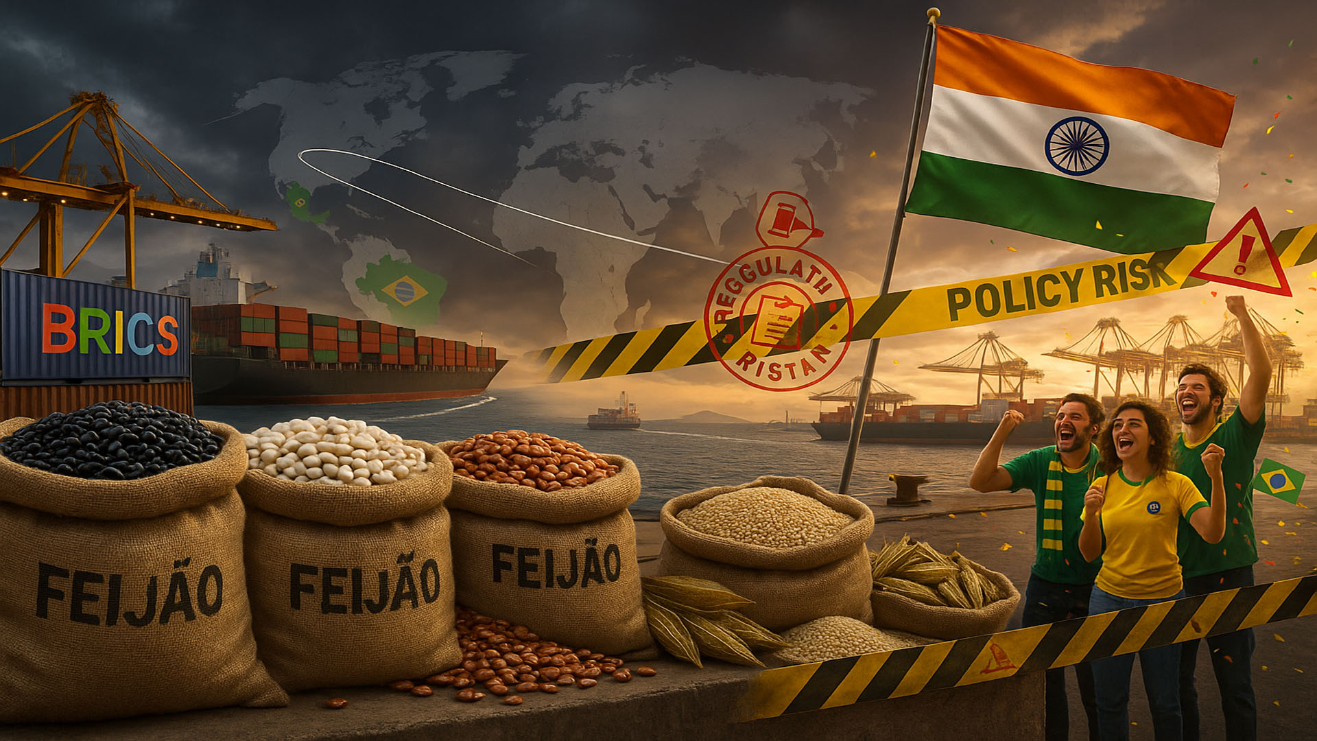 Índia impulsiona recorde de exportação de feijão, produtores brasileiros comemoram, mas alertam para riscos regulatórios