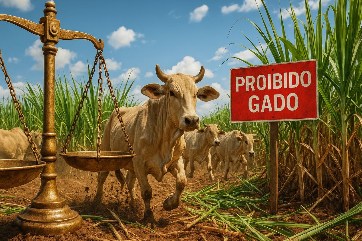 De invasão de gado a condenação judicial: Tribunal de Justiça de São Paulo obriga fazendeiro a indenizar empresa agrícola por prejuízos na cana