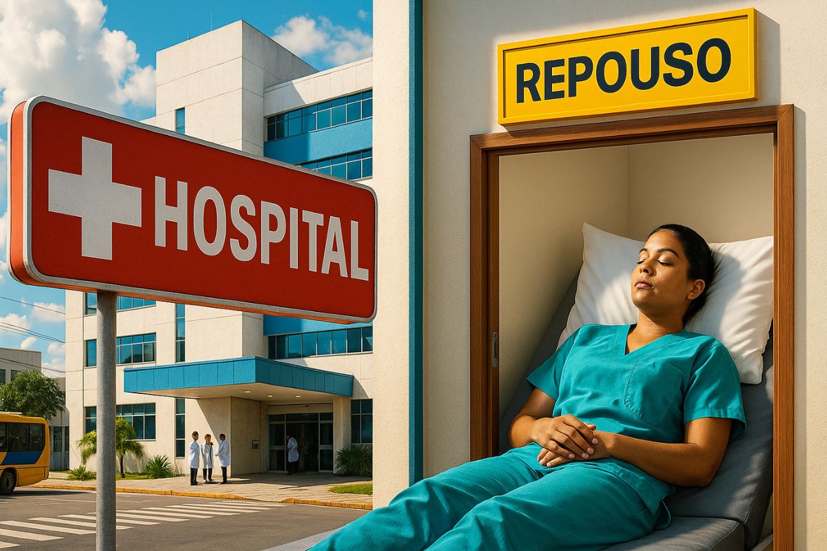 A lei do descanso da enfermagem obriga hospitais a criar espaço de repouso digno em plantão, garantindo melhores condições para profissionais da saúde.