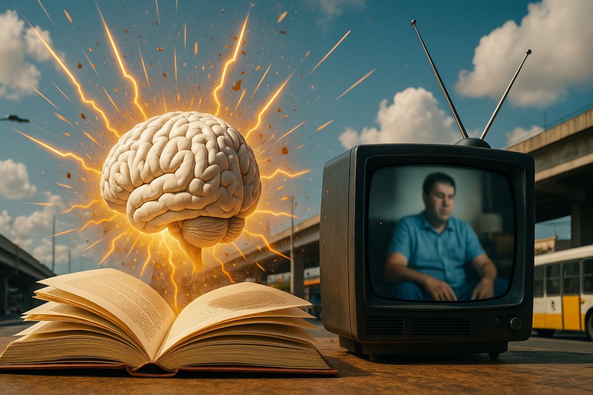 Estudos revelam que ler muda seu cérebro, fortalecendo leitura e atenção, memória e raciocínio, melhorando conexões sociais e empatia ao contrário da TV e passividade.