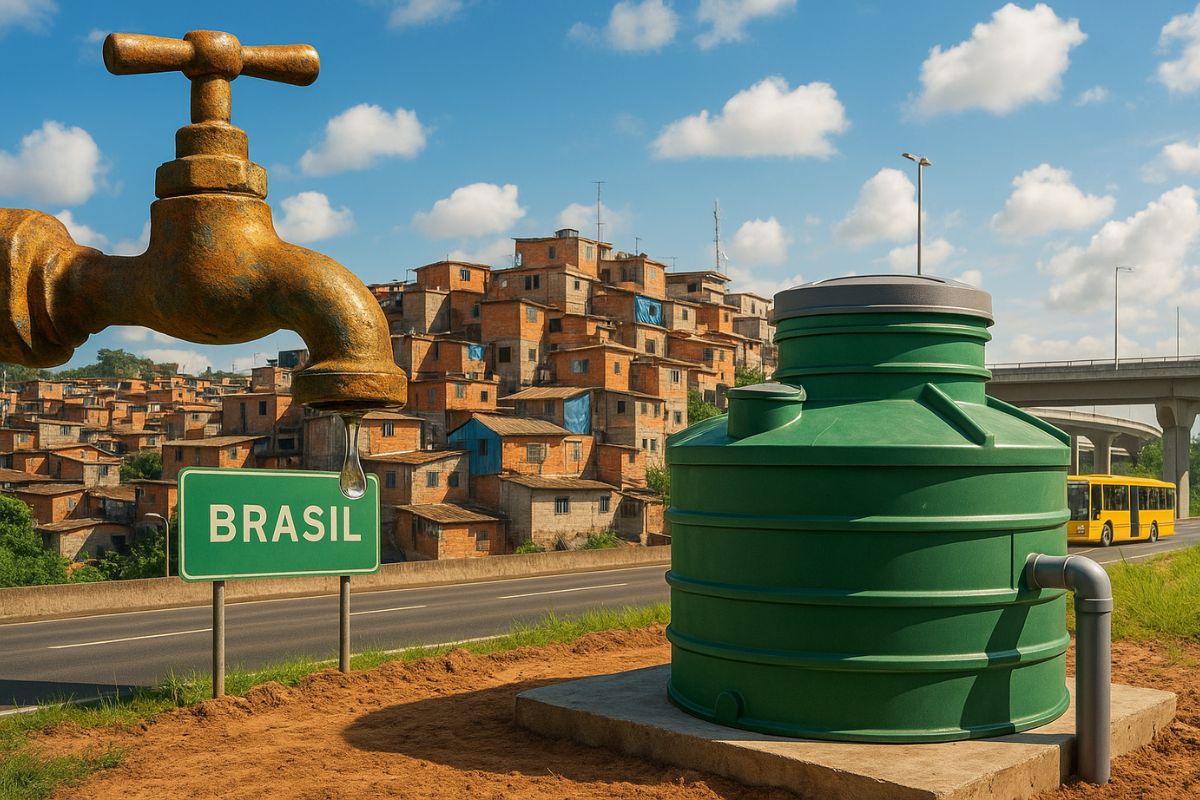 Mais de 30% dos brasileiros vivem sem saneamento básico; engenheiro cria microestação sustentável que trata esgoto e leva água limpa a comunidades