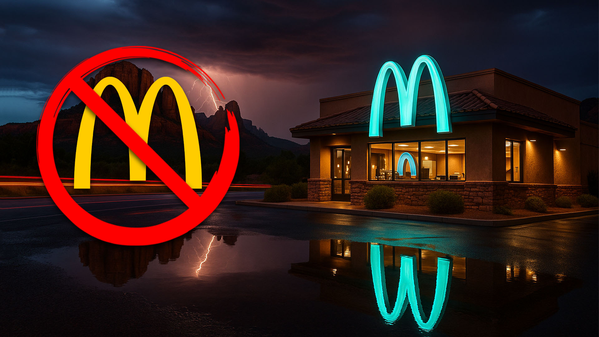 Nada de arcos dourados, esse é o único McDonald’s do mundo com arcos turquesa e o motivo é simplesmente genial