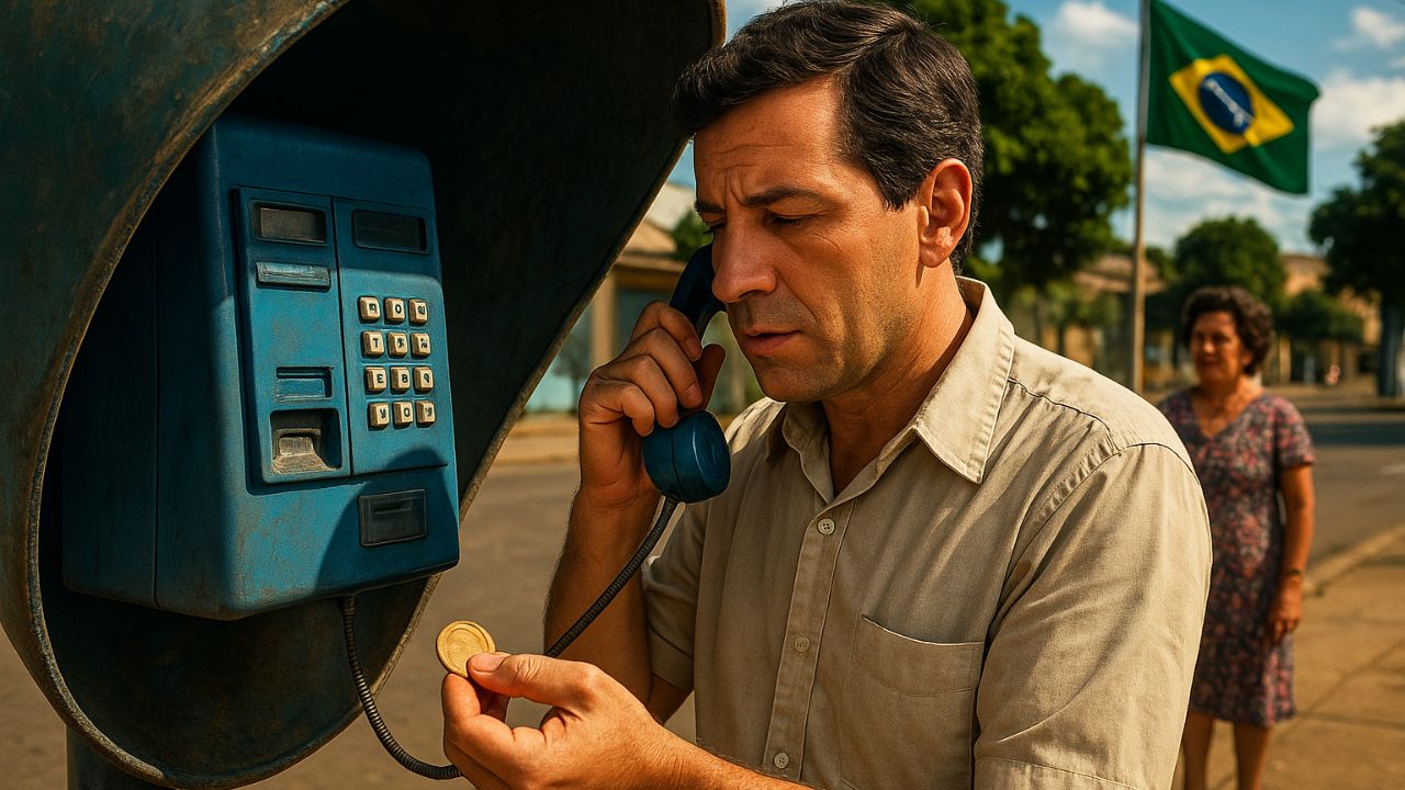 No Brasil onde uma linha telefônica valia mais que um carro, as pessoas usavam fichas para falar em orelhões e um interurbano era um evento familiar planejado