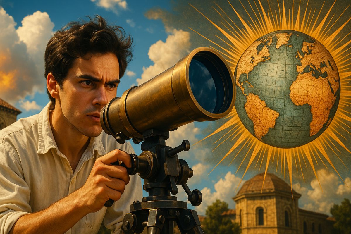 A história do jovem superdotado que escolheu a Matemática, aprimorou o telescópio, criou um método científico e transformou a ciência moderna.